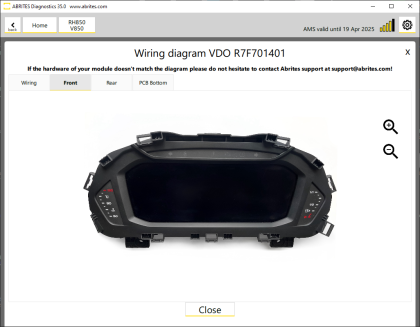 VN023 - MQB RH850 with Visteon/JCI dashboard