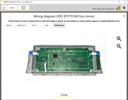 VN022 - MQB RH850 Non-ImmoV Dashboards odometer (Golf 8 generation)